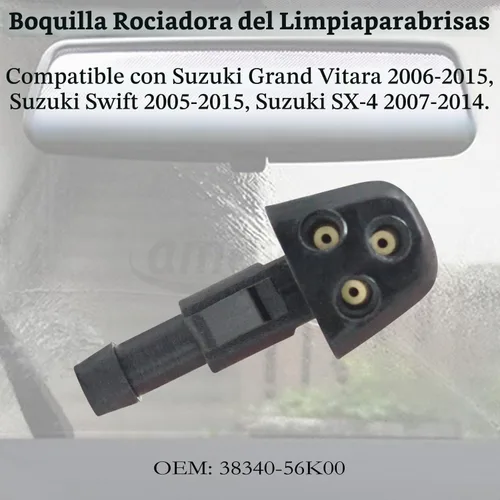 Vista 3 de Reemplazo de la boquilla del limpiaparabrisas – apto para Suzuki Grand Vitara, Swift, SX-4
