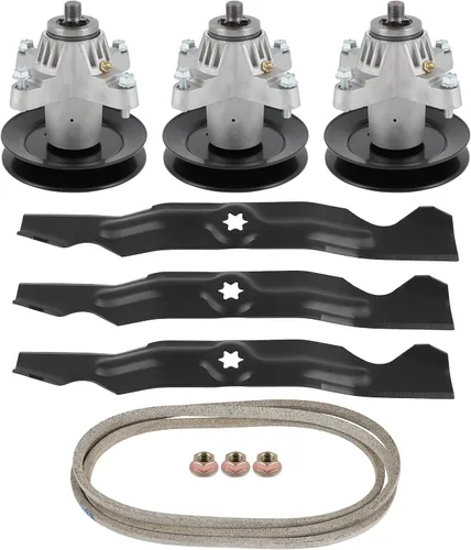Vista 42 de SCITOO Kit de reconstrucción de cubierta, 42 piezas de cubierta de cortacésped compatible con Poulan Pro PP19A42 PB185A42 PB195H42LT PB20H42YT, 1