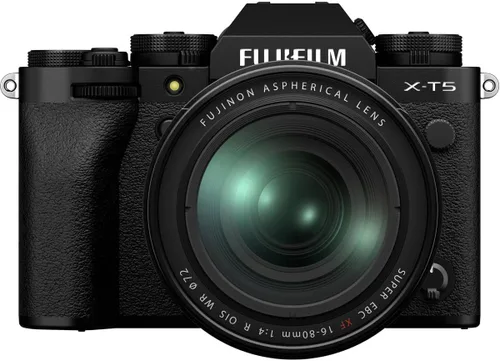 Vista 2 de Fujifilm X-T5 Cámara sin espejo, negra con lente XF 0.630-3.150 in f/4.0 R OIS WR, tarjeta SD de 128 GB, batería adicional, kit de filtro de 2.835