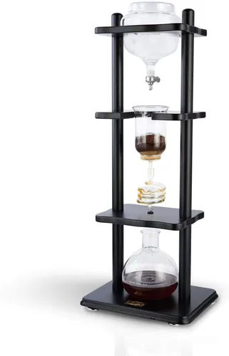 Vista 11 de Yama Cold Brew Maker I Máquina de café frío con tecnología de goteo lento I Hace de 6 a 8 tazas (32 oz), torre de café frío de gran capacidad, marco