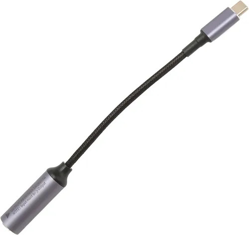 Vista 7 de Cable de alimentación CC de 0.217 x 0.098 in a USB C, entrada a USB C macho cable de carga de alimentación, con identificación automática
