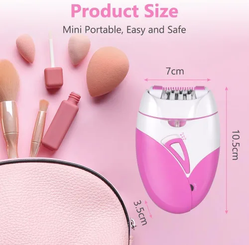 Vista 7 de Depiladora para mujer, depiladora de deslizamiento suave, removedor de vello facial para mujeres con 2 velocidades y luz LED, depilación facial
