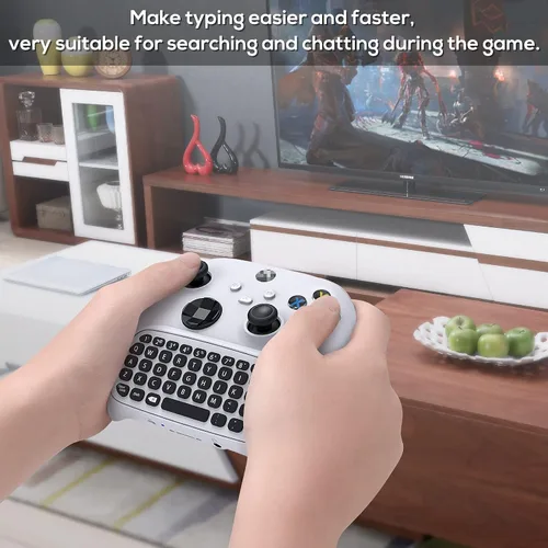 Vista 7 de Teclado de control para Xbox Series XSeries SOneSController MENEEA Mini Game Chatpad Teclado con audioconector de auriculares de 0138in y accesorios