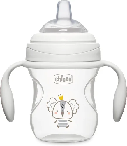 Vista 9 de Chicco Transition Training Sippy Cup, Soft Silicone Spout, 4m+, 7oz Taza de entrenamiento, asas extraíbles de fácil agarre, marcas de medición, apto