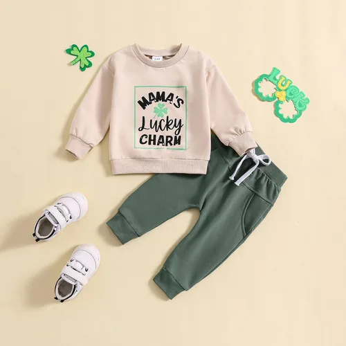 Vista 4 de JEUROT Sweatsuit Set for Toddlers and Girls Classic Plaid Sweatshirt +Pants Clothes Set Kids 3 6 9 12 18 Months 2T 3T