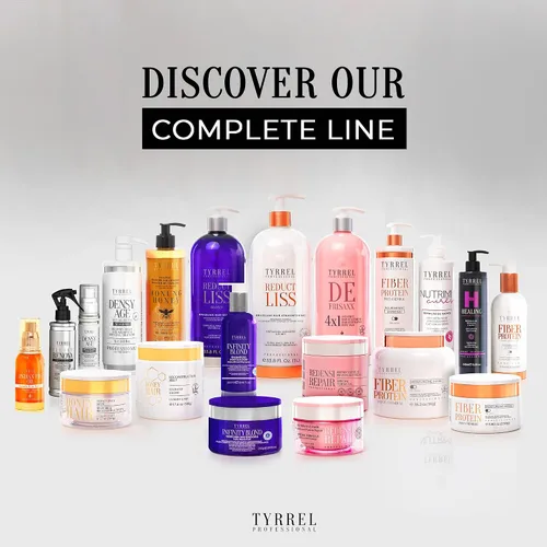 Vista 8 de Tyrrel Professional Mascarilla capilar para cabello seco dañado. Restaura el cabello tratado químicamente, restaurando el brillo, la seda
