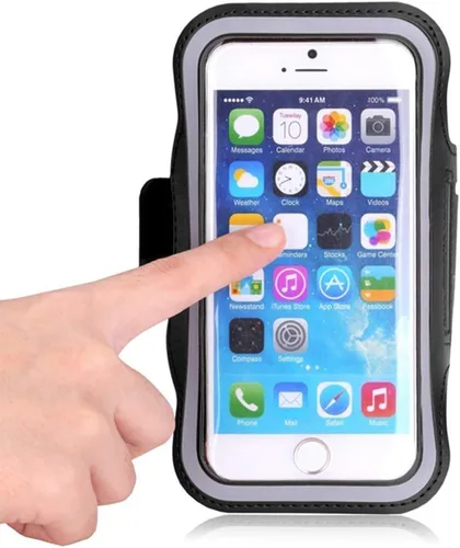 Vista 3 de Brazalete para correr para Samsung Galaxy A11 A12 A21S A31 A42 M11 M21 M30S M31 M51 Funda ajustable para brazo de teléfono Samsung Galaxy Note 20