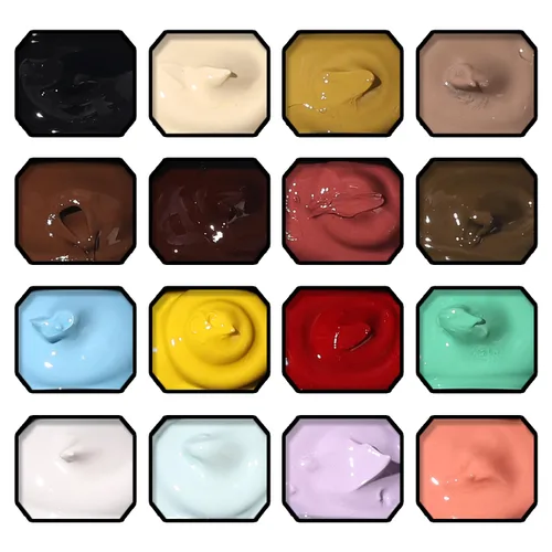 Vista 7 de Esponjas Pat Paleta de Esmalte de Uñas en Gel, 16 Colores Mezclado Degradado Ombré Esmalte en Gel Dando Toques Pintura Degradada Arte de Uñas, Sin