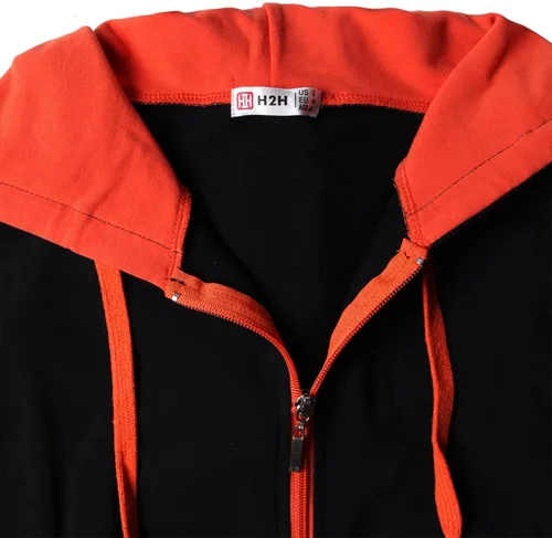 Vista 5 de H2H - Chaleco con capucha para hombre, estilo casual, ajustado, ligero, sin mangas y con cremallera