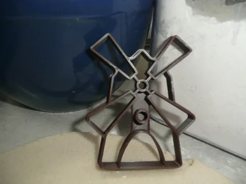Vista 8 de WINDMILL - Sello de galletas detallado de madera antigua estilo holandés fabricado en Estados Unidos PR4499