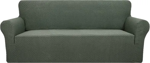 Vista 25 de YEMYHOM Funda para sofá con diseño jacquard de alta elasticidad, funda para silla de sala de estar, a prueba de mascotas, perros y gatos