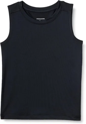 Vista 10 de Amazon Essentials Boys' Tech Stretch Muscle Tank Top, Multipacks Verde oscuro/Grafito jaspeado