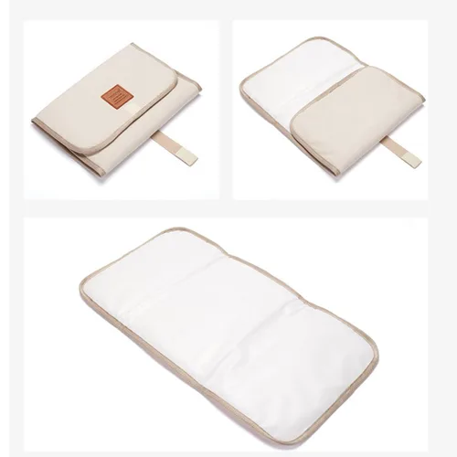 Vista 5 de Cambiador portátil plegable para pañales de bebé, cambiador de pañales impermeable Cambiador de pañales de viaje Hoja de cambio de pañales
