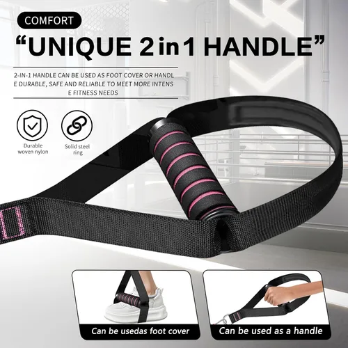 Vista 9 de BBTOPS Kit de barra de pilates con bandas de resistencia, barra de ejercicio de equipo de pilates con rodillo de abdominales para entrenamiento