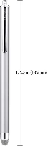 Vista 3 de ChaoQ Bolígrafos capacitivos para pantallas táctiles, lápiz capacitivo de fibra de malla (paquete de 6), con 6 puntas de malla reemplazables