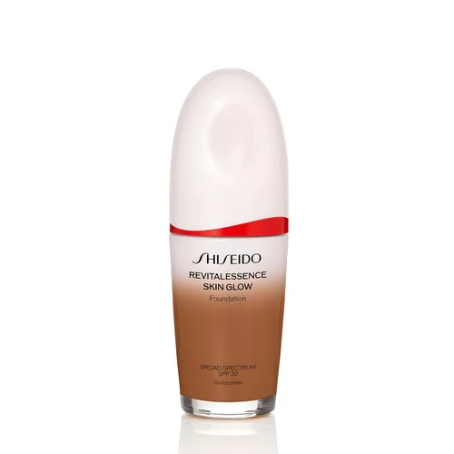Vista 28 de Shiseido RevitalEssence Skin Glow Foundation SPF 30 - Buildable, Medium Coverage - 24-HR Hydration & 12-HR Wear - Transfer, Crease & Fade Resistant