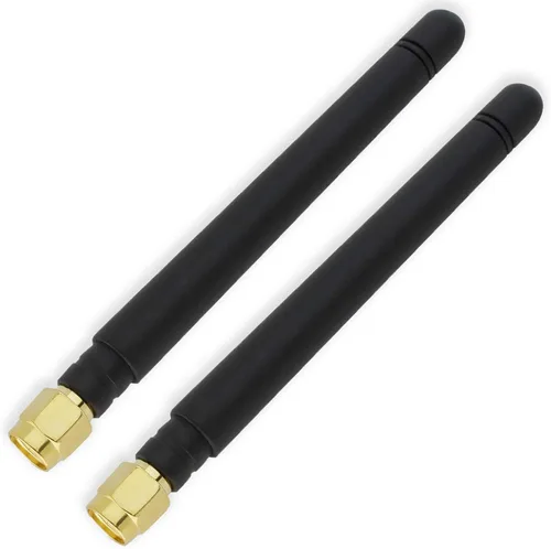 Vista 9 de Antena macho SMA - Antena omnidireccional de 850-1900 MHz, conector tipo L/recto, ganancia de 2,5 dBi, GSM CDMA WCDMA (recto - 1 unidad)