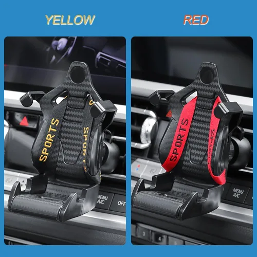 Vista 6 de Soporte universal para teléfono celular para asiento de carreras, soporte universal para teléfono inteligente, ajuste universal para teléfonos