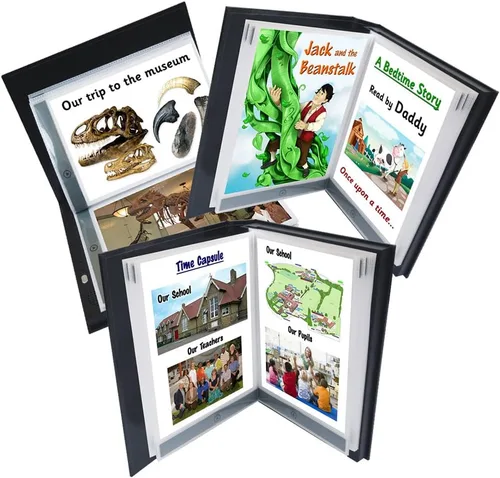 Vista 5 de Talking Products, Álbum de fotos parlante grabable por voz. Tiempo de grabación de 6 minutos. Tapa dura y 20 páginas de 7 x 5 pulgadas. Crea tu