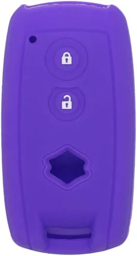 Vista 8 de SEGADEN - Funda protectora de silicona compatible con llave inteligente de 2 botones para Suzuki, para mando a distancia CV4544, color negro