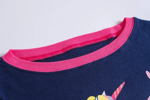 Vista 5 de KikizYe Conjunto de pijamas para niñas, pijamas de manga larga de algodón