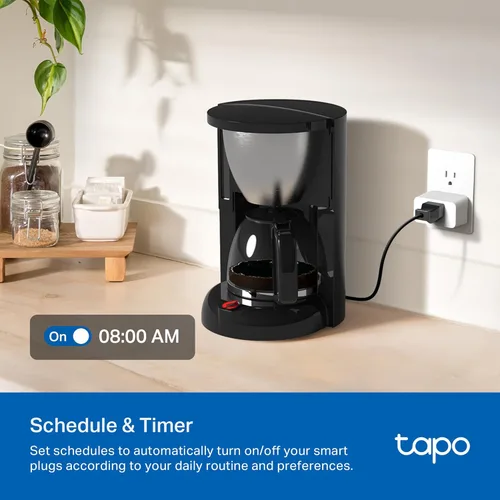 Vista 9 de TP-Link Tapo Enchufe inteligente Mini, Compatible con Matter, Compatible con Alexa, Google Home y Samsung SmartThings, Monitoreo de energía, 15A