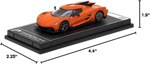 Vista 4 de PosterCars - Escala 1:64 Koenigsegg Jesko Absolut Sweet Madarin Hypercar League Colección No.5