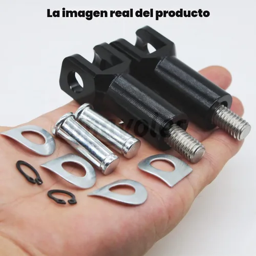Vista 6 de Soporte de clavija de pie de pasajero Soporte Kit de horquilla compatible con Harley Davidson Softail 2000-2006. (negro)