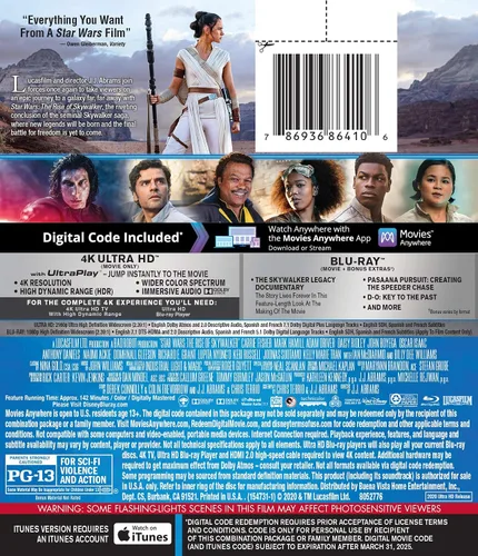 Vista 2 de STAR WARS THE RISE OF SKYWALKER 4K UHD