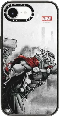 Vista 29 de CASETiFY Funda para iPhone Air, compatible con MagSafe Marvel VS CoLab Protección contra caídas de grado militar 4x de 8.2 pies Funda Capitán