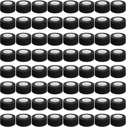 Vista 20 de Treela - Paquete de 64 vendajes autoadhesivos de 2 pulgadas x 5 yardas, colores surtidos Cohesive Flexible Wrap for Wrist Ankle Fingers