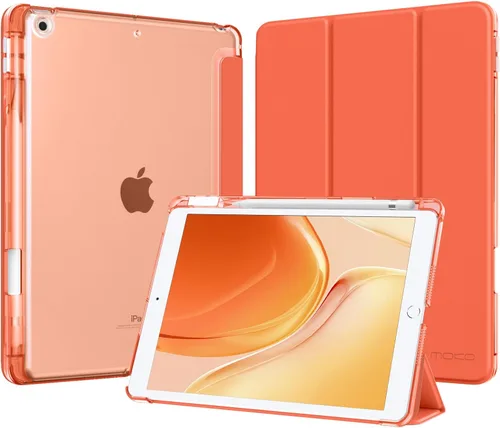 Vista 10 de MoKo for iPad 9th/8th/7th Generation Case 10.2-Inch with Pencil Holder,Pink