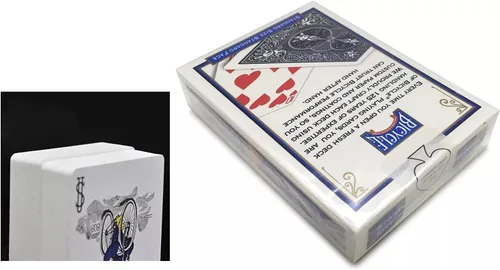 Vista 2 de Bicicleta Magic Short Deck - Un truco de naipes Gaff (azul)