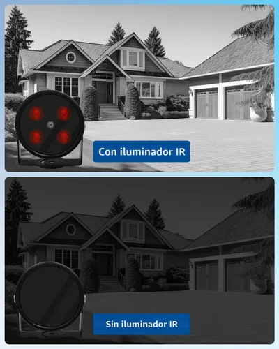 Vista 4 de 4 LED impermeable IR iluminador 90 grados gran angular luz infrarroja