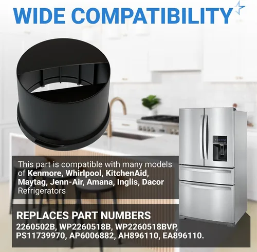 Vista 5 de BlueStars Reemplazo de la tapa del filtro de agua para refrigerador 2260518B 2260502B, compatible con filtros Whirlpool y Kenmore, sustituye a