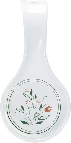 Vista 12 de Corelle Coordinates by Reston Lloyd - Soporte de cuchara doble de melamina, hoja de bambú