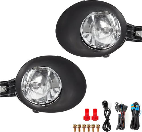Vista 2 de Conjunto de luces antiniebla de repuesto para 2002-2008 Ram 1500, 2003-2009 Ram 2500, 2003-2010 Ram 3500 camioneta pickup, 2005-2006 Durango