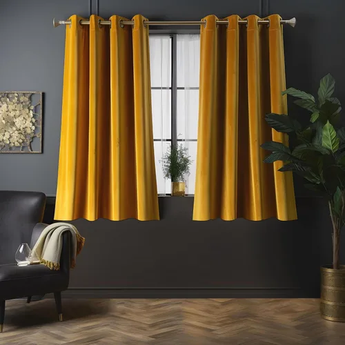 Vista 21 de Juego de 2 paneles de cortinas de terciopelo negro, cortinas súper suaves con ojales para decoración de sala de estar y dormitorio, reducción
