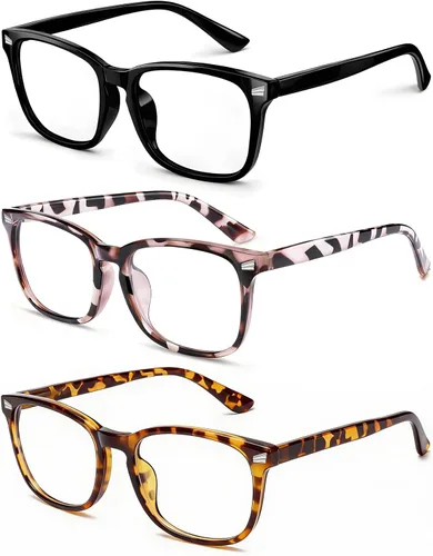 Vista 12 de Gafas de luz azul para niños y niñas, paquete de 2 lentes de luz azul para adolescentes y niños, anteojos falsos, anteojos para niños pequeños, de 6