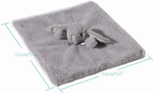 Vista 7 de CREVENT Mantas de bebé suaves y acogedoras para niños y niñas + manta de seguridad, juego con una bolsa de regalo esenciales para recién nacidos