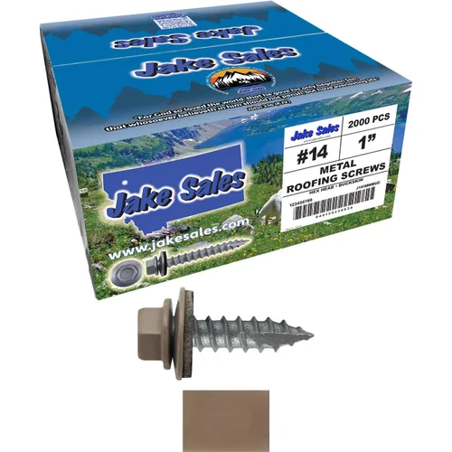 Vista 39 de TORNILLOS PARA TECHOS DE METAL #14: (250) Tornillos x 1" ABC GRIS Tornillo para techo de chapa metálica con cabeza hexagonal y arandela.