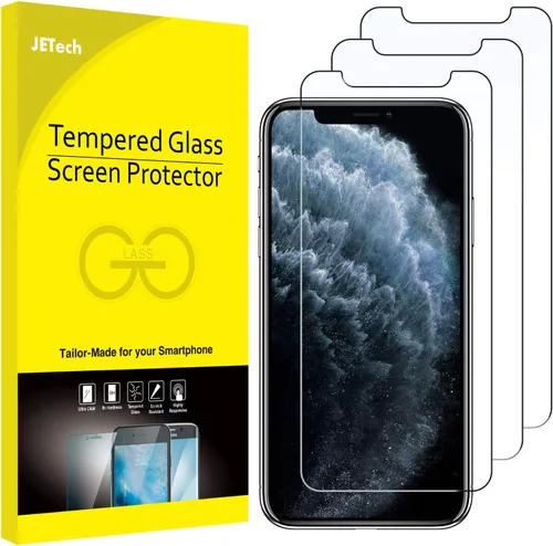 Vista 18 de JETech Protector de pantalla para iPhone SE 3/2 (edición 2022/2020), 4.7 pulgadas, película de vidrio templado, paquete de 3
