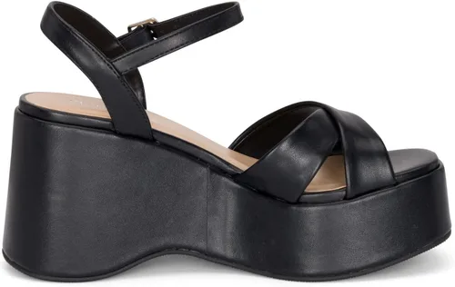 Vista 3 de Chariot & Co -Daystar- Sandalias de verano de moda con plataforma y correa al tobillo para mujer
