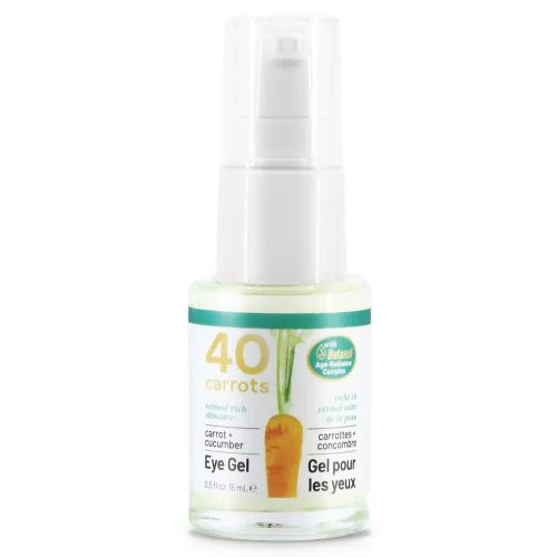 Vista 7 de 40 Carrots Gel de ojos de zanahoria y pepino con retinol para todo tipo de piel, suaviza las líneas finas y reduce las arrugas, patas de gallo