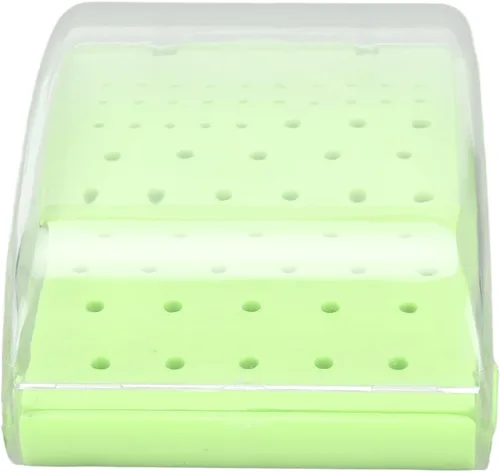 Vista 8 de Brrnoo Bur - Organizador de estuches autoclavables, soporte de fresas de 60 agujeros con funda de cubierta, soporte para fresas, taladro de fresas