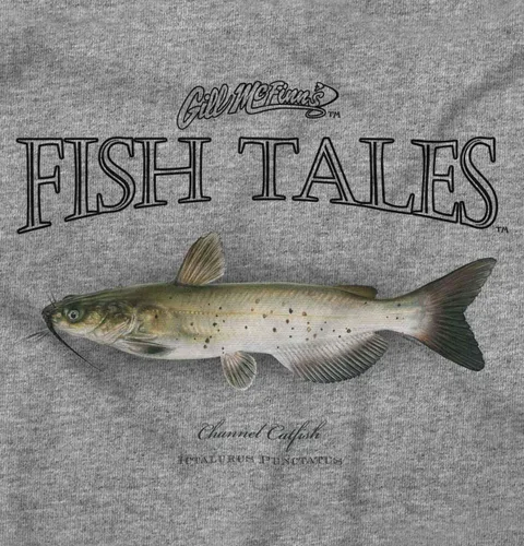 Vista 2 de Brisco Brands Gill McFinn Catfish Fisherman Fishing Toddler Boy Girl T Shirt