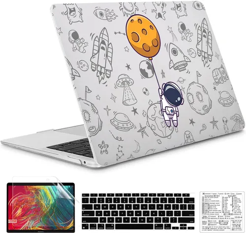Vista 14 de Funda compatible con MacBook Air de 13 pulgadas 2022, 2021-2018 M1 A2337 A2179 A1932, carcasa de plástico duro y duradera y cubierta de teclado