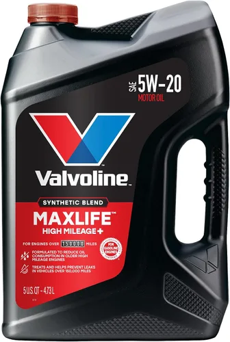 Vista 13 de Valvoline - Aceite de alto millaje 150 K con MaxLife Plus Technology, SAE 5W-20, 1 cuarto de galón
