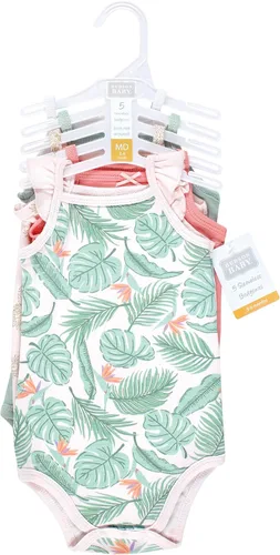 Vista 2 de Hudson Baby Mamelucos unisex, sin mangas y de algodón, para bebé