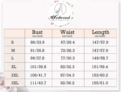 Vista 6 de Wedtrend - Vestido largo de dama de honor con encaje floral para mujer